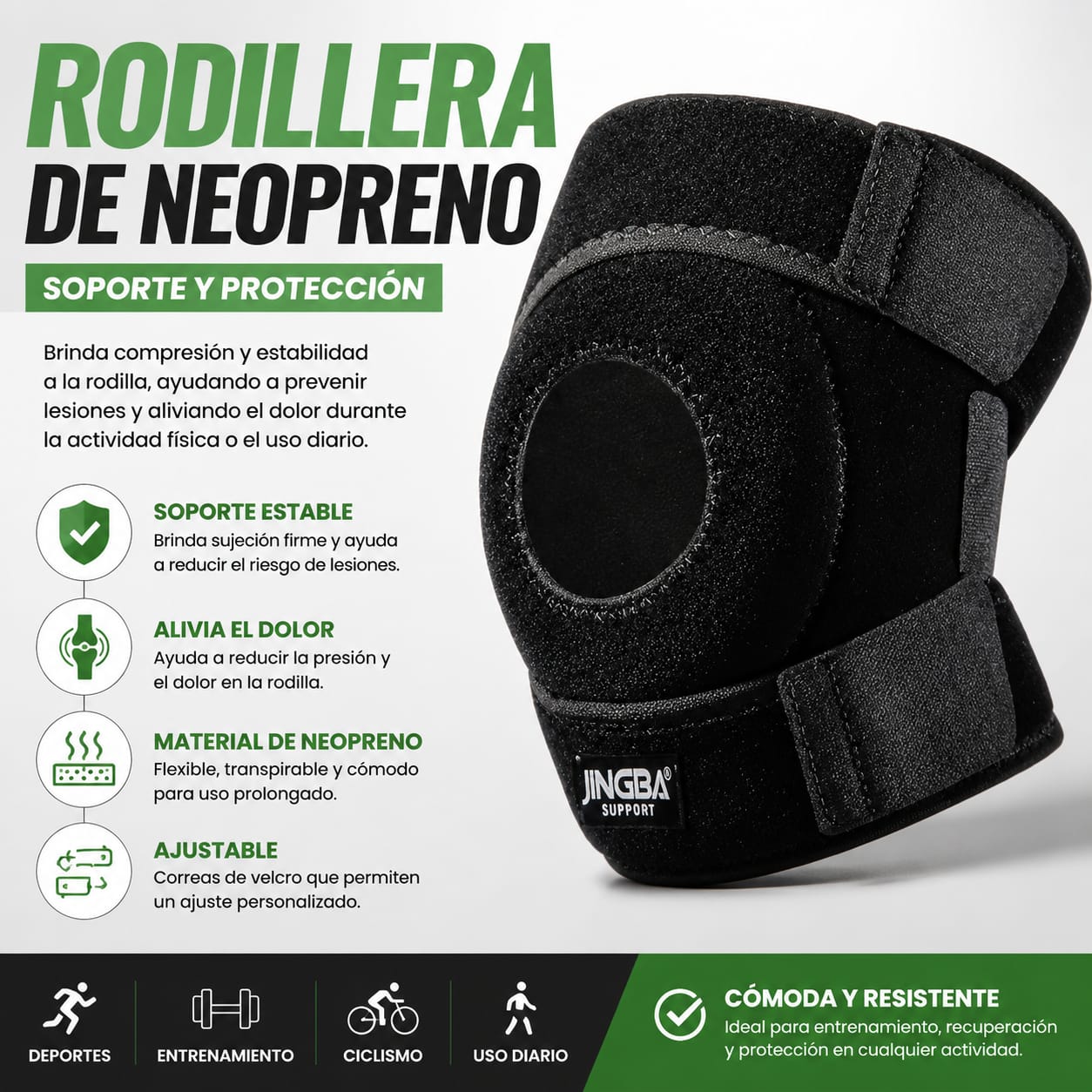 RODILLERA CORTA DE NEOPRENO